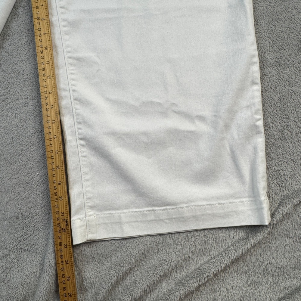 NWOT Lands' End Crop Pants Women 22W White Wide Leg Denim Repreve - Picture 7 of 12